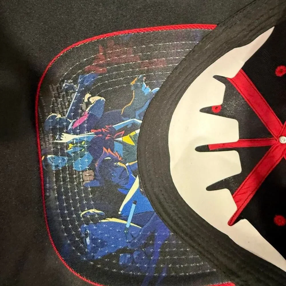 Unbranded Men's Black and Red Hat